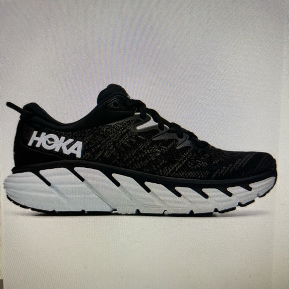 Preowned Hoka Gaviota 4 Black/white running shoes size 7.5 Wide Women’s - Picture 8 of 8
